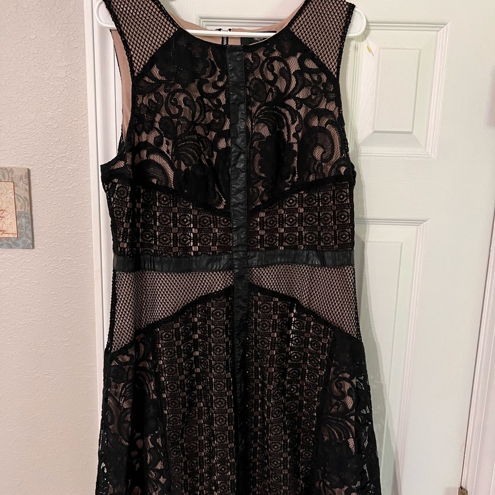 Black lace dress